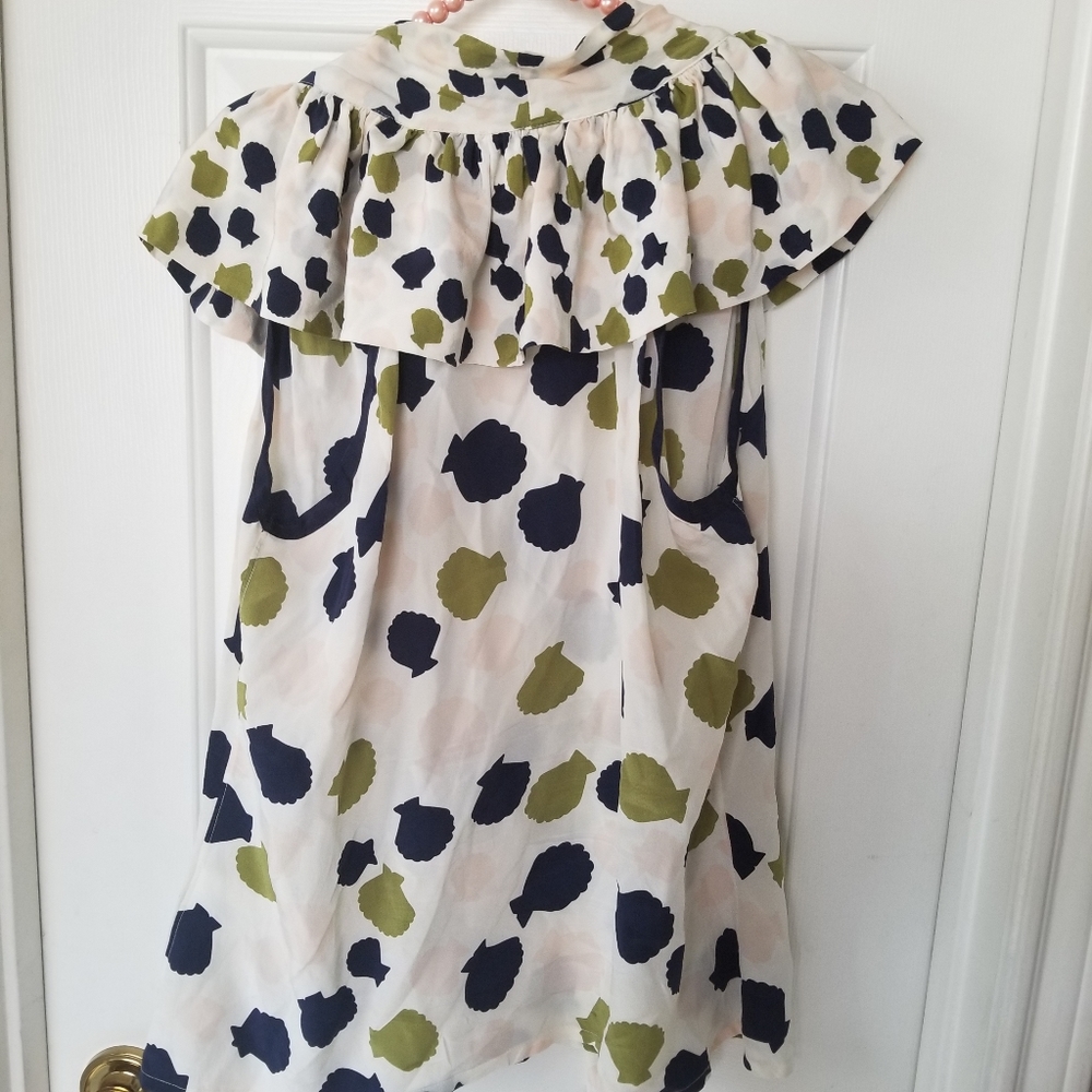 Anthropologie silk top - Picture 4 of 7